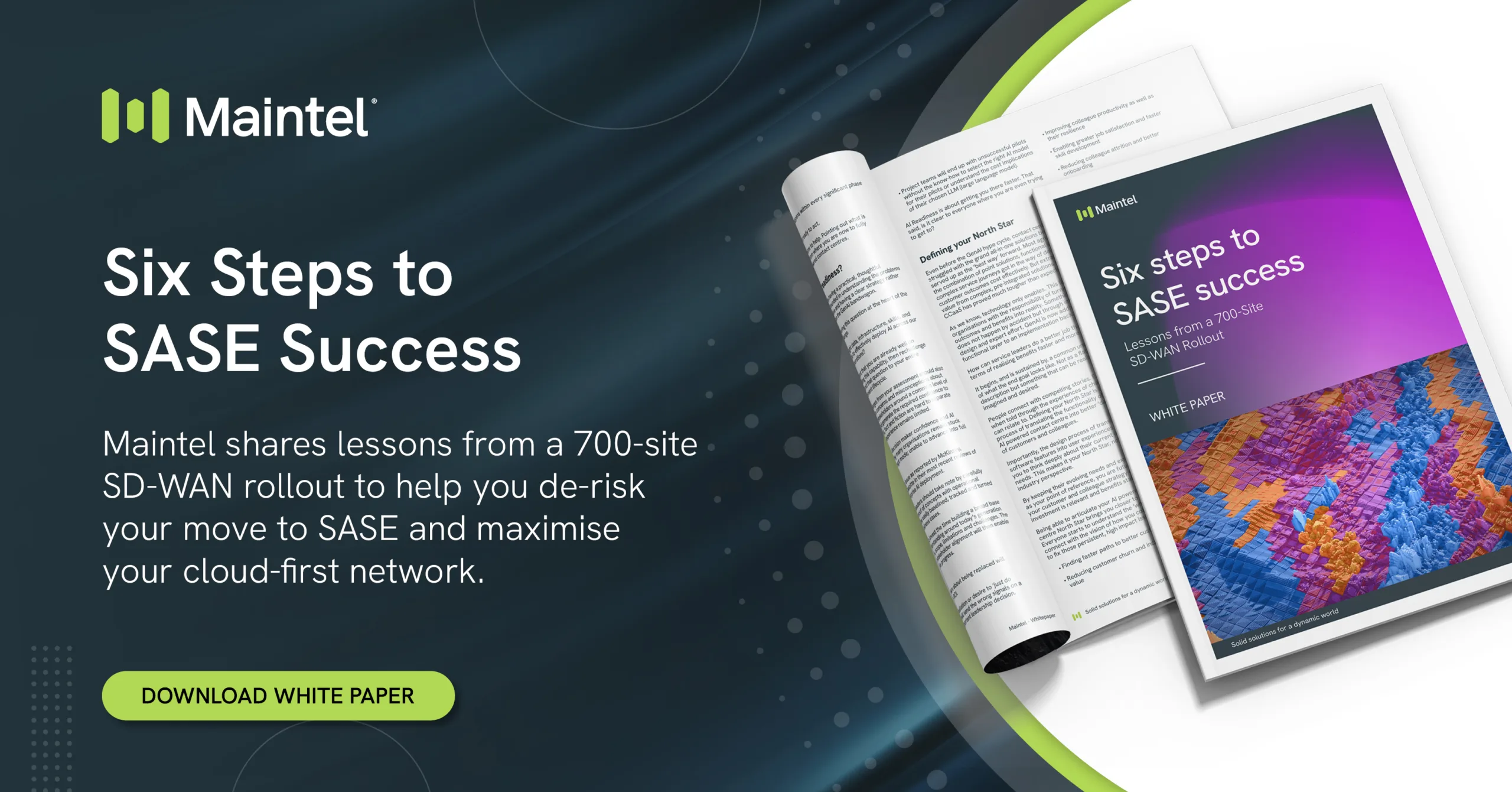 Maintel - SASE success - Linkedin siz steps to sase success tile